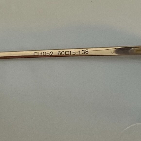 CHANEL CH052 Rimless Sunglasses | Gold | Pristine Condition main image 8
